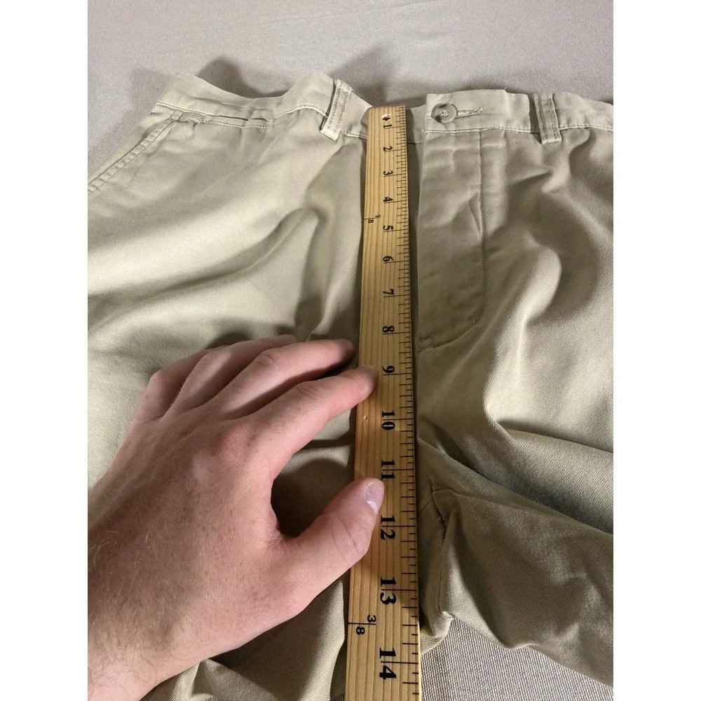 VINTAGE Polo Ralph Lauren Chino Shorts Size 38 Beige 11 inch Summer Mens